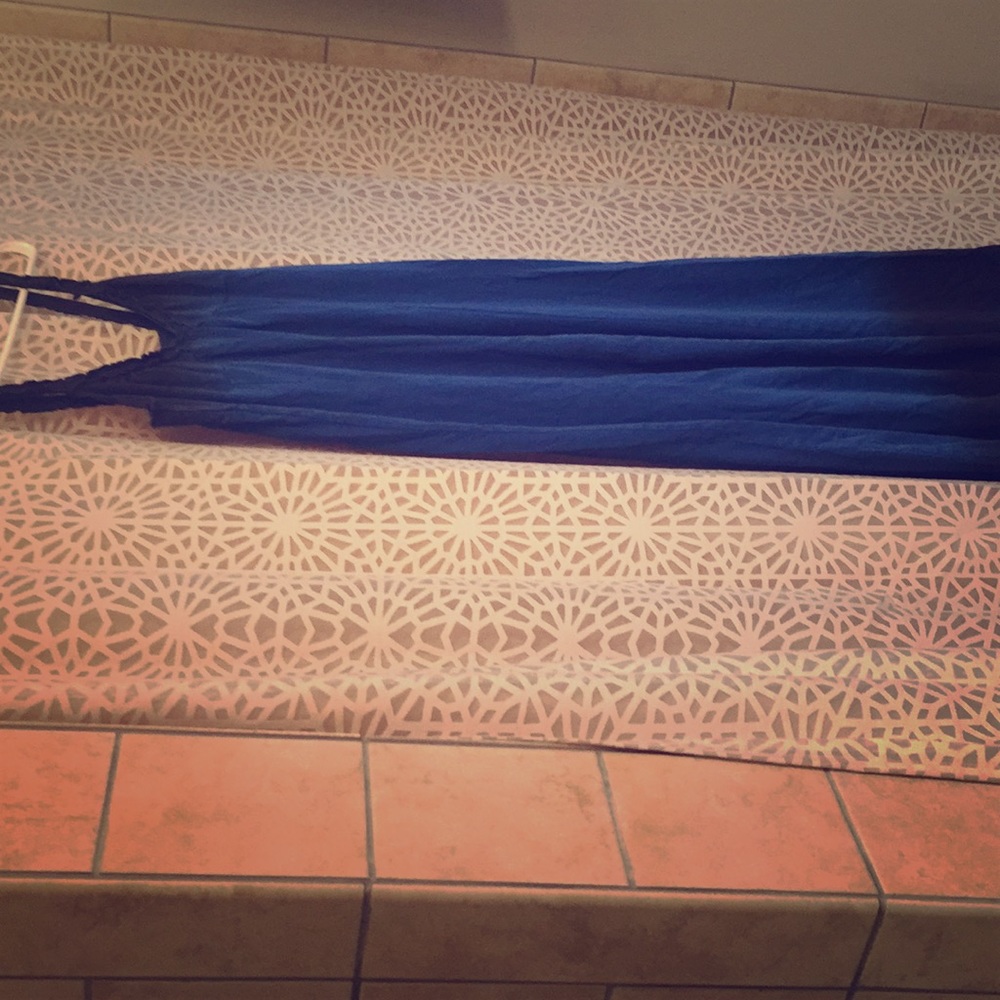 Ombré colored maxi dress